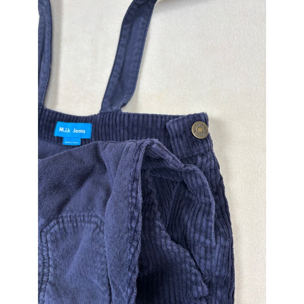 Women's size‎ Small M.i.h Jeans Anthropologie Korine navy Corduroy Overalls boho - Picture 7 of 10